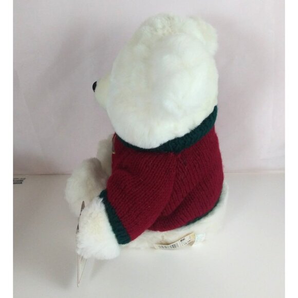 1997 K-Mart Collectible Bears Teddy Bear Sweater With Toy Sack 17" Plush W/ Tag - Picture 6 of 12